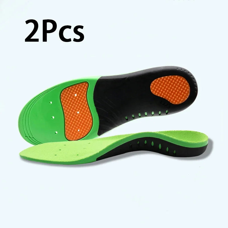 2/4PCS Plantar Fasciitis Insoles Flat Feet Arch Support Orthopedic Insoles GEL Shock Absorbing Soles Soft Elastic Sports Insoles
