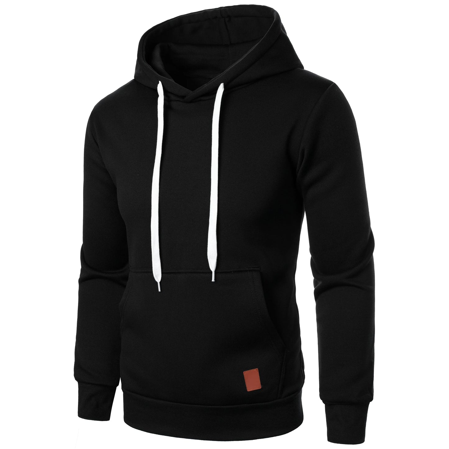 Men's autumn and winter solid color outdoor sports casual hoodie top