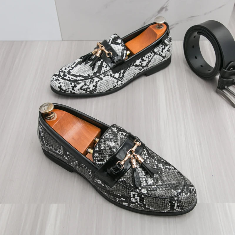 High Quality Men's Business Leather Shoes Comfortable Breathable Non Slip Outdoor Walking Flat Shoes Office Work Formal Shoes