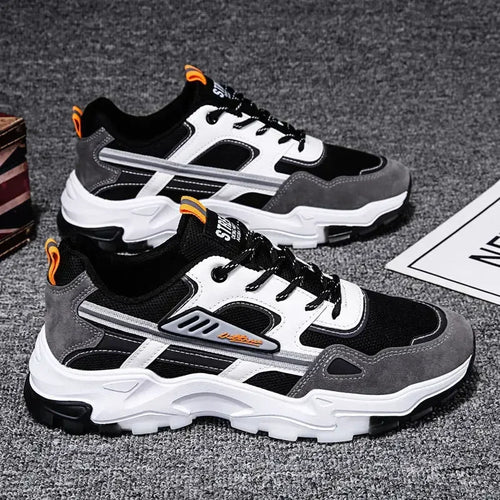 Men's Breathable Mesh Running Sneakers Running Shoes Outdoor Anti-skid Sports Running Shoes Men Fashion Sports Shoes 2024