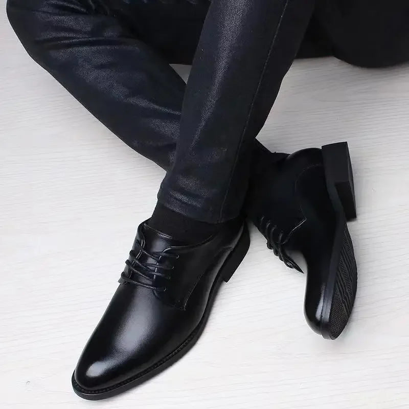 2025 new Fashionable versatile Men Shoes Heightening Shoes Spring British Casual Business flats Casual comfortable Shoes