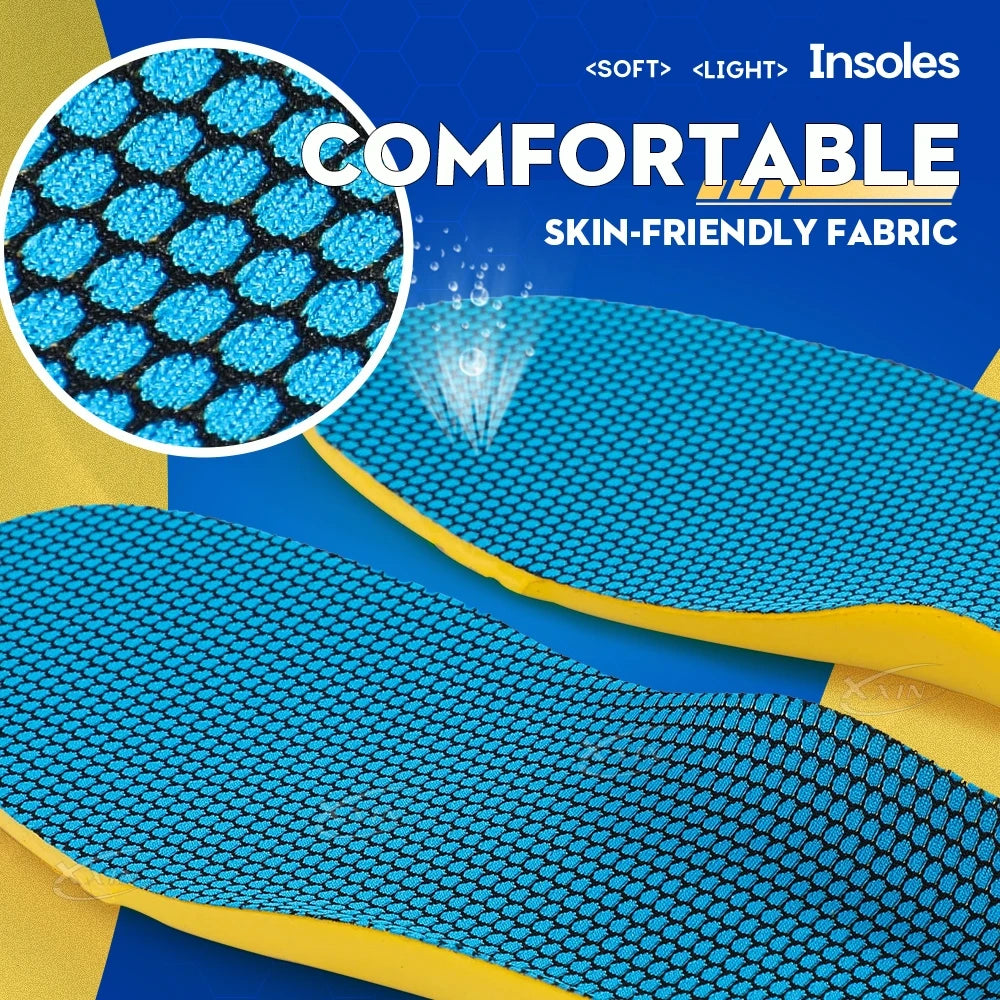 【Xxin】EVA Elastic Sports Insole Light Weight Shoe Insoles High Jump Runnin Insoles Size 35-46