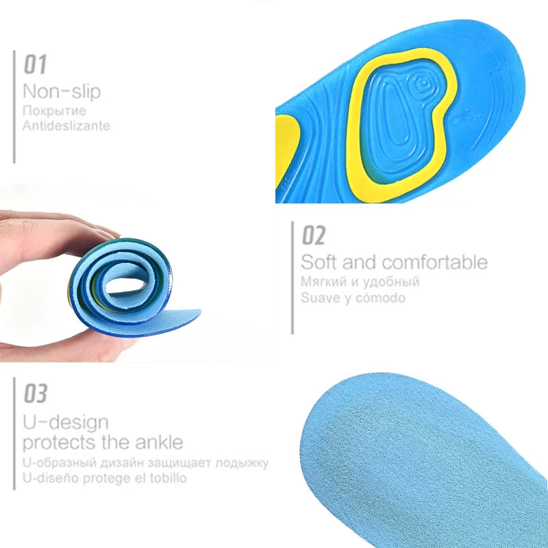Gel Insole Silicone Orthopedic Foot Care For feet Shoes Sole Sport Insoles Shock Absorption Pads Arch Orthotic Pad Insole