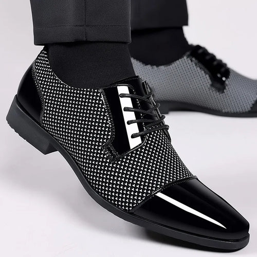 Oxford Shoes for Men 2025 Men Black Dress Shoes Patent Leather Formal Office Shoes Men Zapatillas De Hombre Chaussure De Homme