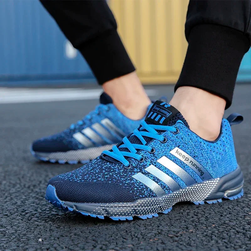 Sneakers Fashion Breathable Mesh Comfortable Black Sports Shoes