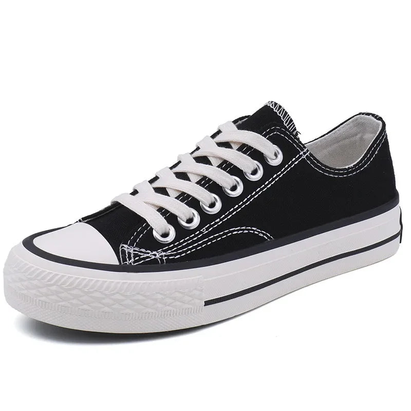 Women Vulcanized Shoes Sponge Cake Thick Soled Canvas Shoes for Women Fashion New Student Versatile White Shoes for Women