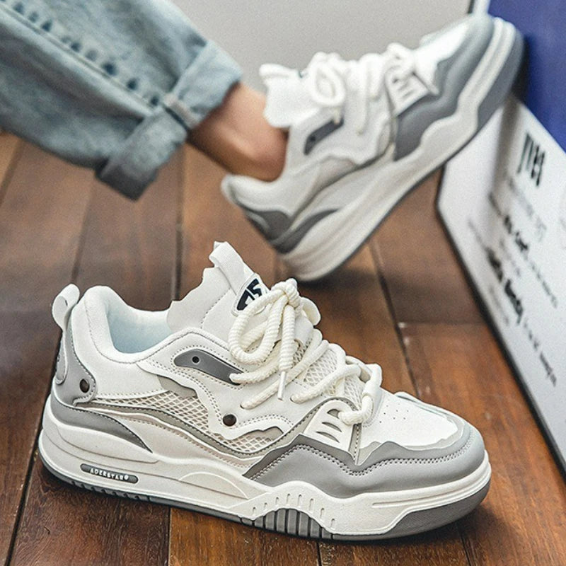 Trend Men's Shoes Outdoor Sneakers Lace-up Non Slip Running Shoes Couple Style Walking Shoes Breathable Tennis Shoe Plus Size 47