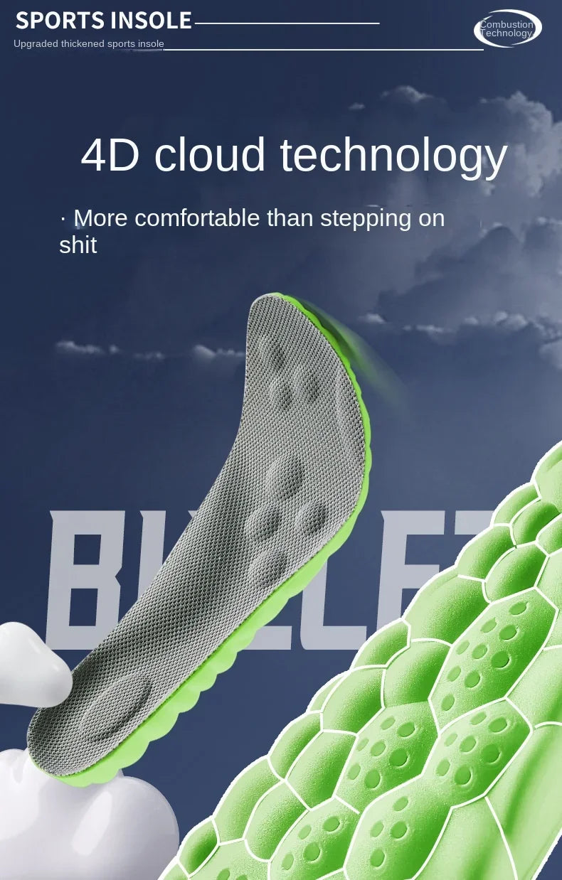 4D Massage Super Soft Insole Running Orthopedic Inserts