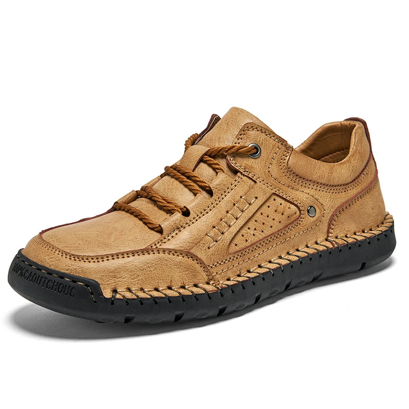 Official Website Hot Selling Men's Leather Casual Shoes Wear-resistant Soles Oxford Shoes Fashionable Men's Workwear Shoes