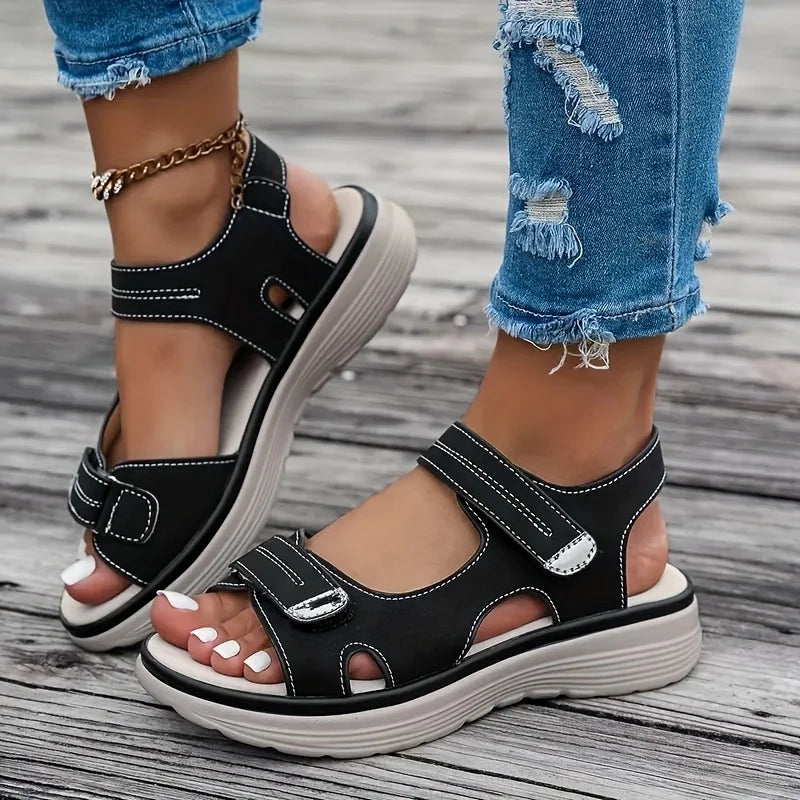 Summer Wedge Sandals for Women New Fashion Non Slip Beach Shoes Woman Lightweight Casual Platform Plus Size Sandals Women