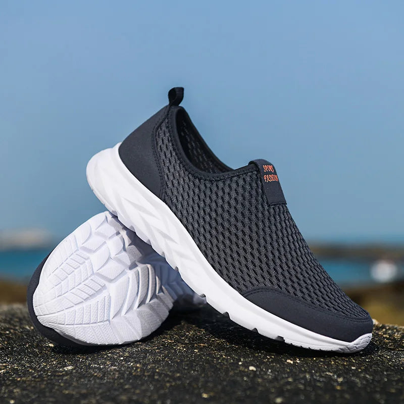 Summer Soft Loafers Lazy Shoes Lightweight Mesh Couple Outdoor Sports Shoes
