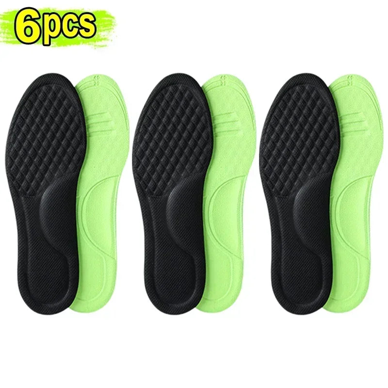 Sport Insoles for Shoes Sole Shock Absorption Deodorant Breathable Cushion Running Insoles for Feet Man Women Orthopedic Insoles