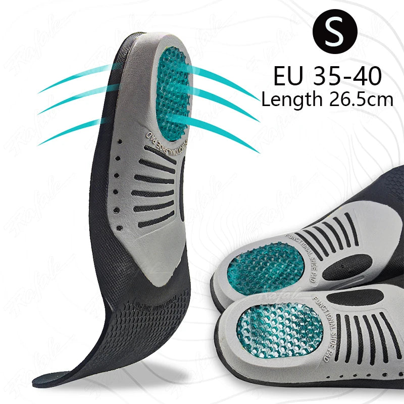 VTHRA Best Orthotic Gel Insole Pad Orthopedic Flat Foot Health Sole For Shoe Insert Arch Support Pad For Plantar Fasciiti Unisex