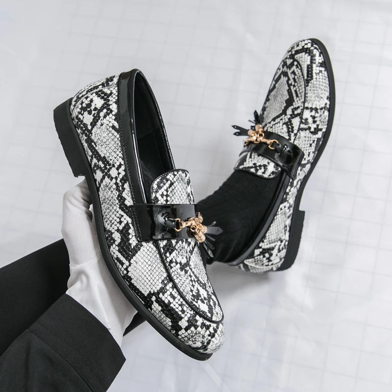 High Quality Men's Business Leather Shoes Comfortable Breathable Non Slip Outdoor Walking Flat Shoes Office Work Formal Shoes