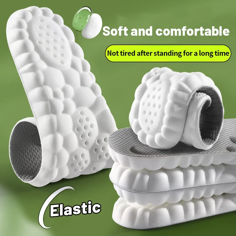 Memory Foam Massage Sport Breathable Insoles for Shoes Sole Cushion Running Shock-Absorbant Deodorization Soft Pad