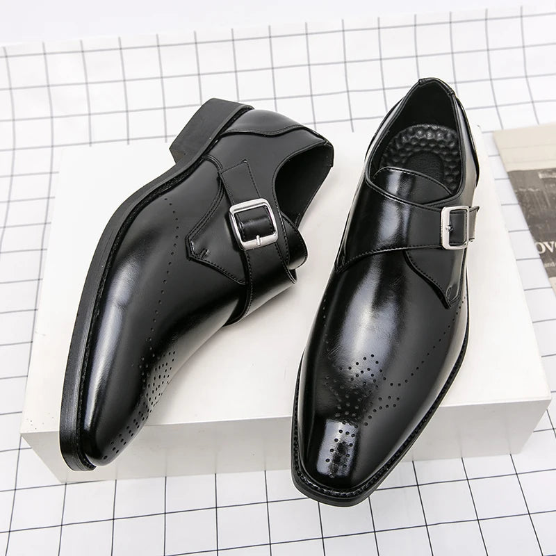 Italian Dress Shoes Men Wedding Party Shoes High Quality Casual Loafer Male Designer Flat Shoes Zapatos Hombre Plus Size 48