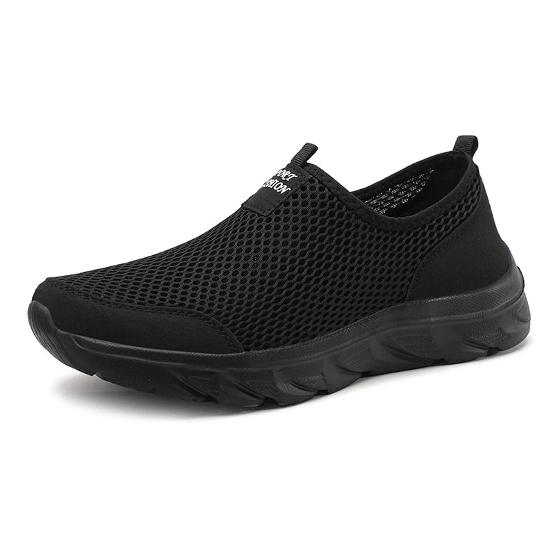 Lightweight Men Casual Shoes Breathable Slip on Male Casual Sneakers Anti-slip Men's Flats Outdoor Walking Shoes Size 39-47