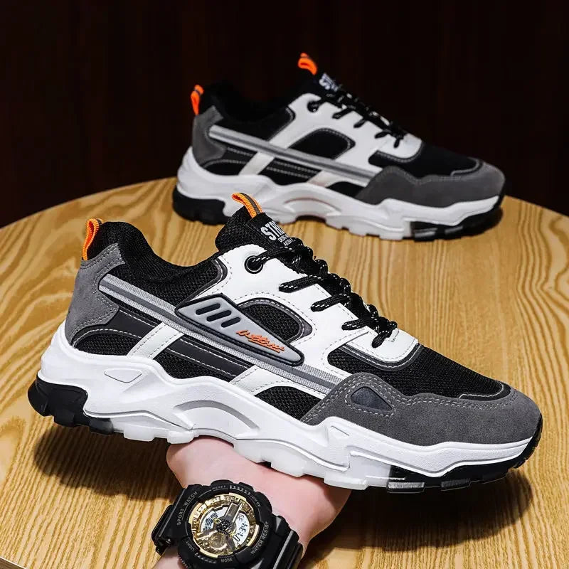 Men's Breathable Mesh Running Sneakers Running Shoes Outdoor Anti-skid Sports Running Shoes Men Fashion Sports Shoes 2024