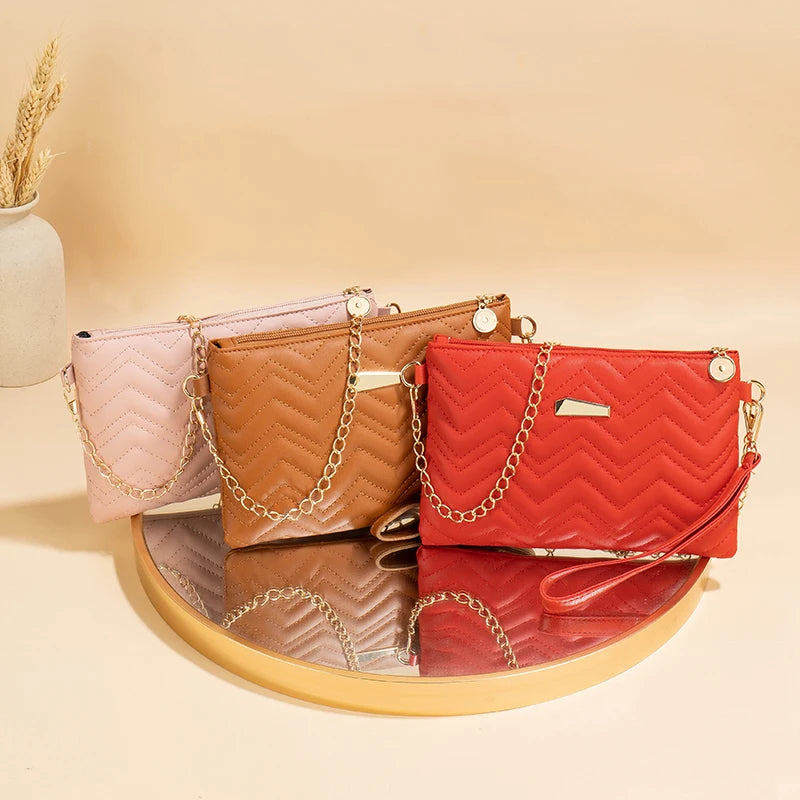 Bags for womenPrinted shoulder strap crossbody small square bag ladies bags foreign trade bag women's Korean version wavy wallet