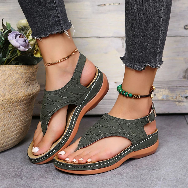 Autumn Wedges Shoes for Women High Heels Sandals Summer Shoes 2023 Flip Flop Chaussures Femme Platform Sandals Plus Size 35-43