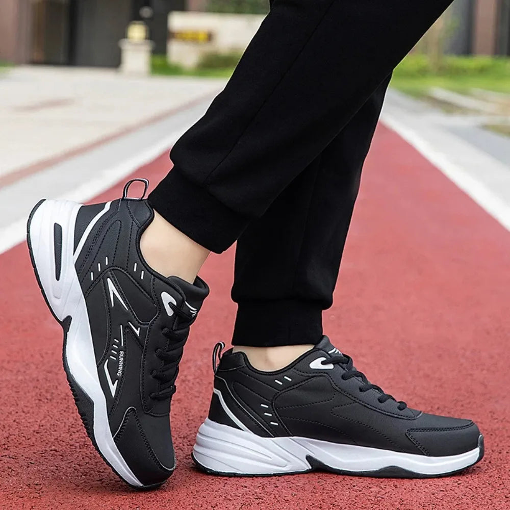 Classic White Clunky Sneaker for Men Comfortable Non-Slip Men's Running Shoes Breathable Casual Sneakers Men Large Size 39-48