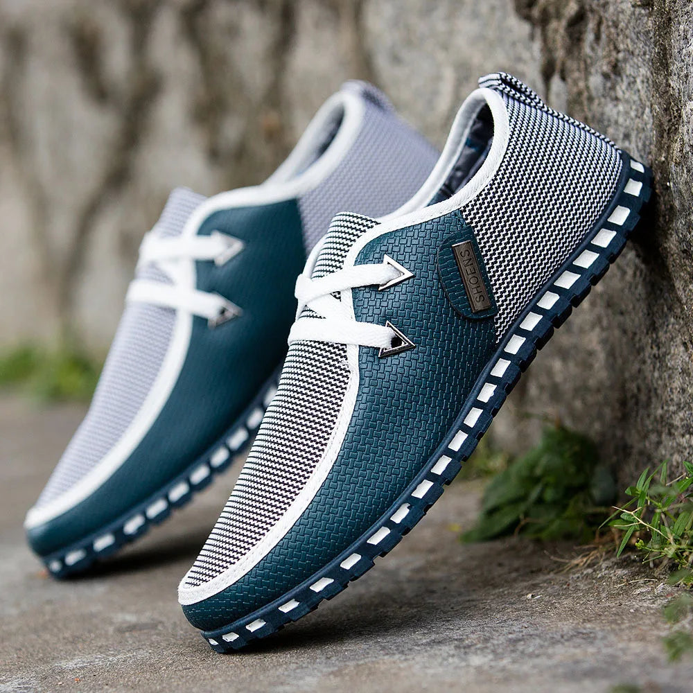 Men Casual Leather Shoes Fashion Comfortable Business Male Shoe Summer Spring Light Plus Size Footwear New Man Sneakers