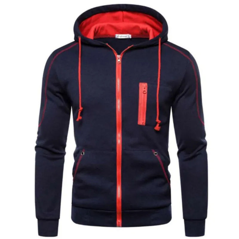 Men's Hooded Jackets Coats Zipper Fashion Brand Hoodies Mens Outerwear Casual Hoodies Sweatshirts Male