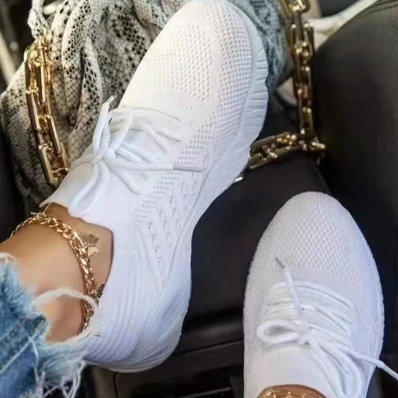 Breathable Casual Socks Shoes Lace up
