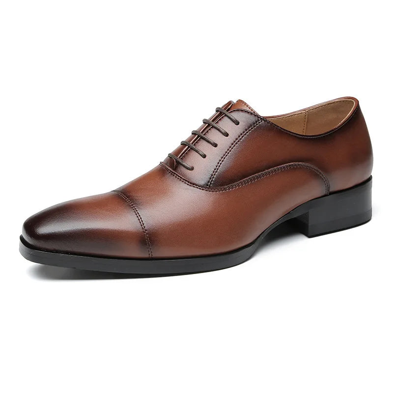 Quality Mens Dress Shoes Black Formal Social Shoes Male Business Wedding Derby for Man Luxury Oxford Loafers Zapatos De Hombre