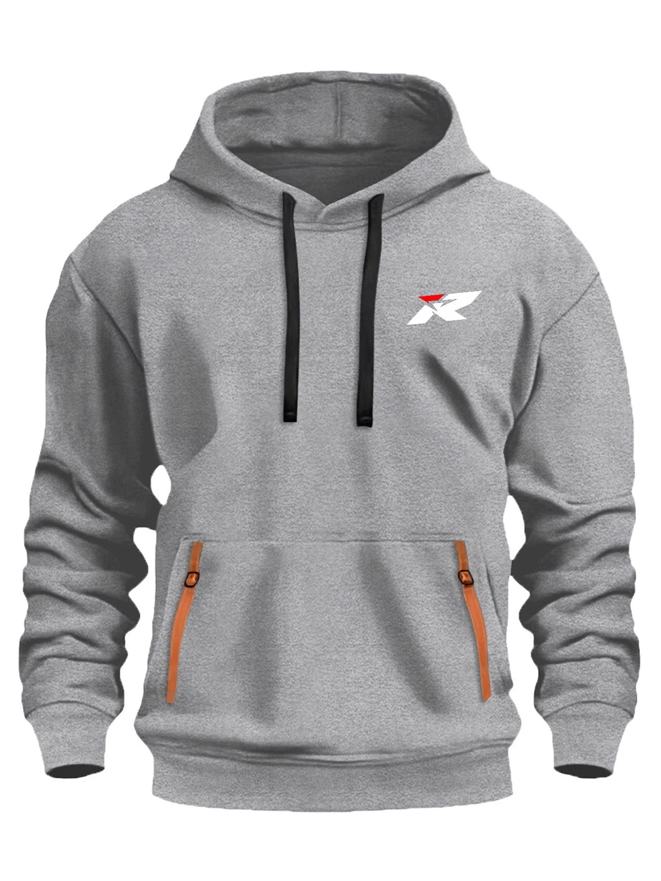 Fashion Unisex Hoodie with Logo Print, Oversized Drawstring Hooded Pullover S-XXXL, Kangaroo Pocket Casual Sweatshirt