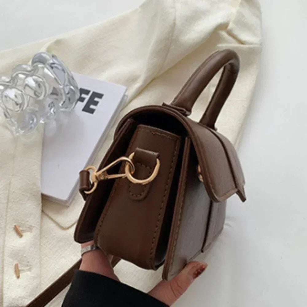 Pu Leather Shoulder Bag for Women Handbag Fashion Crossbody Bags Vintage Underarm Bag Square Satchel Сумка Женская 2025 Тренд