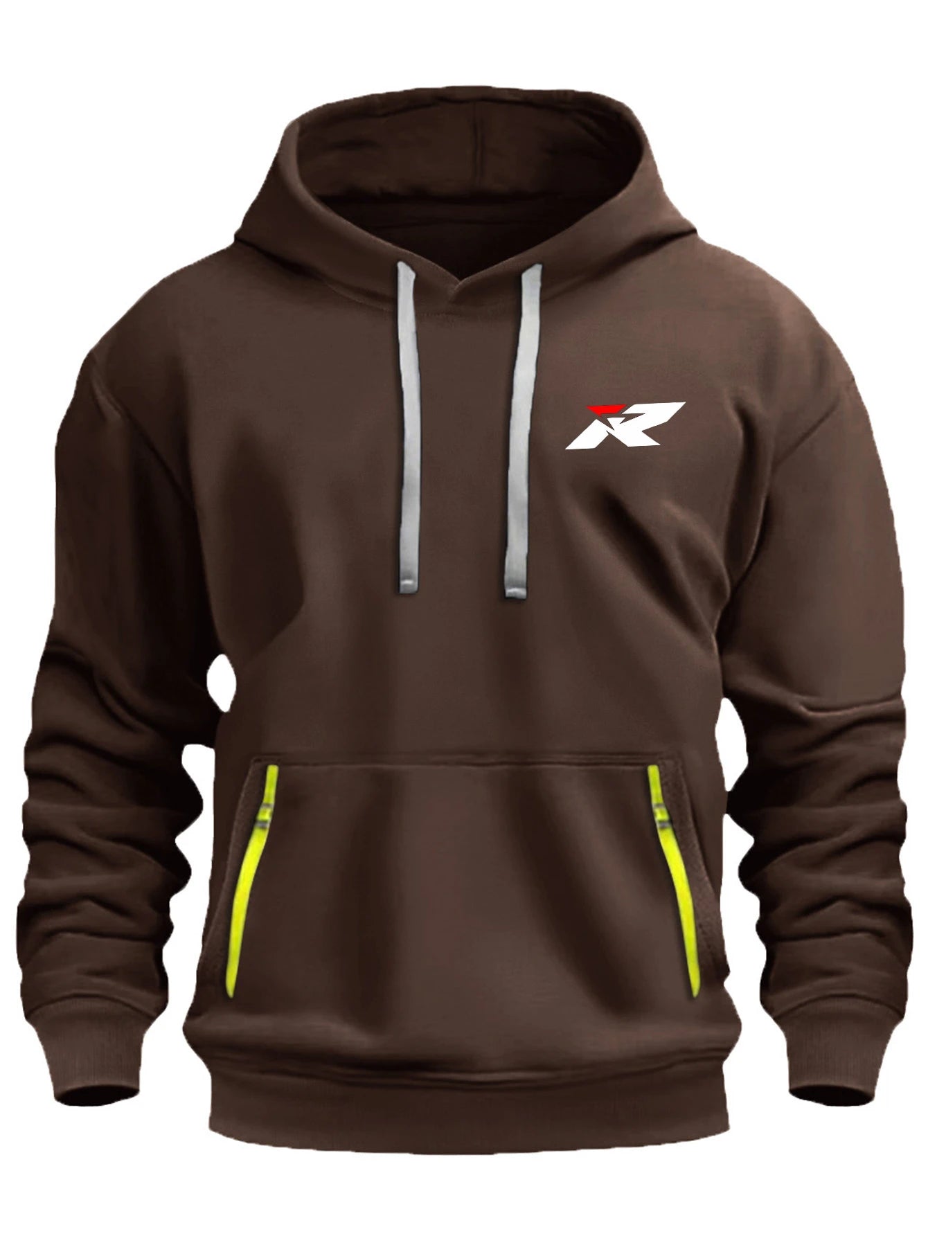 Fashion Unisex Hoodie with Logo Print, Oversized Drawstring Hooded Pullover S-XXXL, Kangaroo Pocket Casual Sweatshirt