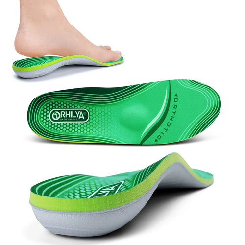 iFitna Plantar Fasciitis Relief Orthopedic Insole Flat Feet High Arch Support Insert Metatarsal Pain Men&Women Standing All Day