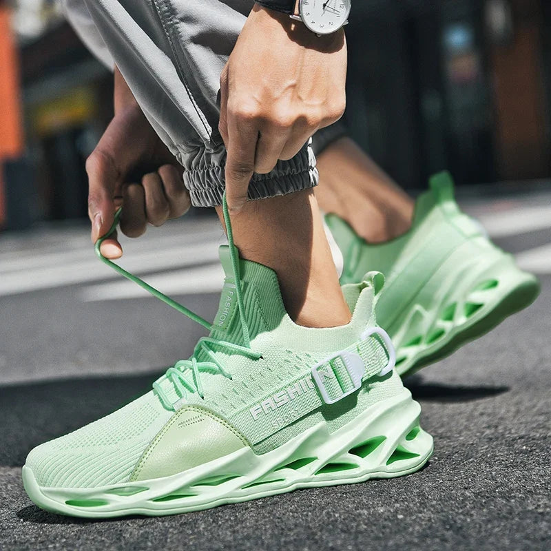 2025 Men's Shoes Fashion Lightweight Breathable Mesh Sports Shoes Outdoor Leisure Slow Walking Running Shoes Large Size 38-46