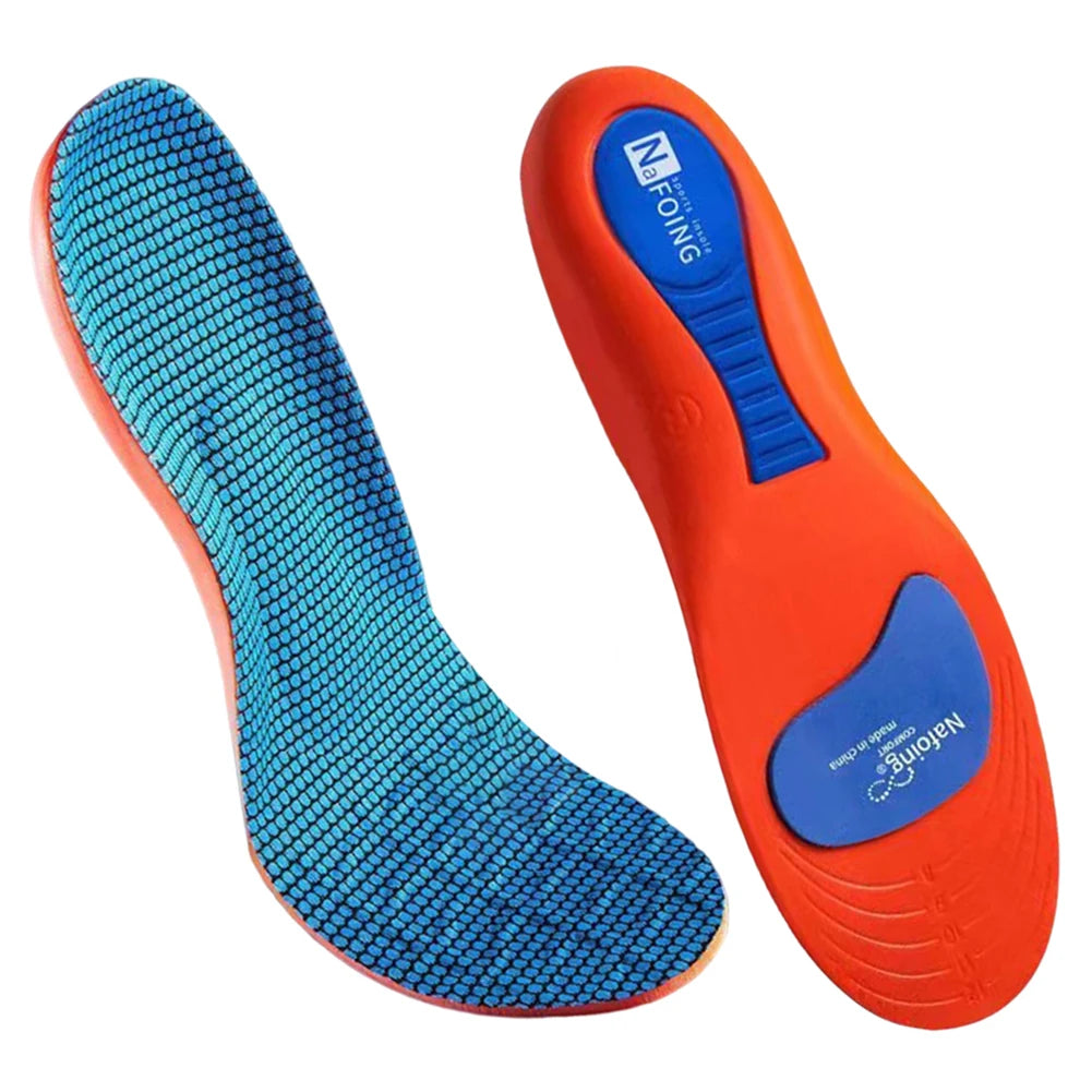1 Pair Norelie Insoles Shock Absorption Plantar Fasciitis Orthotic Insole Anti Odor Boot Work Shoe Insole for Runners Athletes