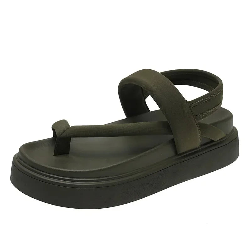Women Platform Sandals Flat Flip Flops Summer Beach Sexy Casual shoes Ladies Shoes Fashion Woman Black Sandals