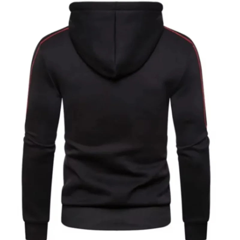 Men's Hoodie Black White Army Green Red Hooded Color Block Fleece Cool Casual Winter Clothing Apparel Hoodies Sweatshirts