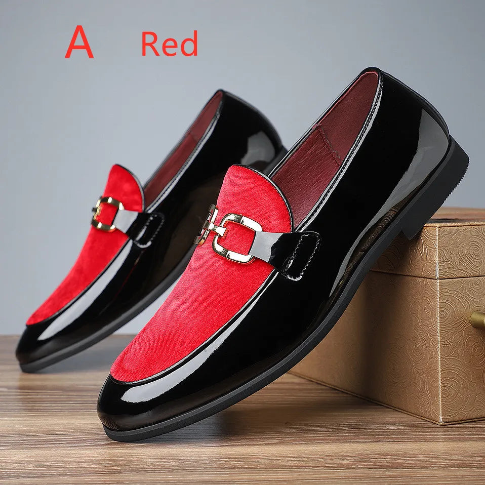 Novel Designer Suede Green Brwon Black Pointed Wedding Oxford Shoes Men Casual Loafers Formal Dress Footwear Zapatos Hombre