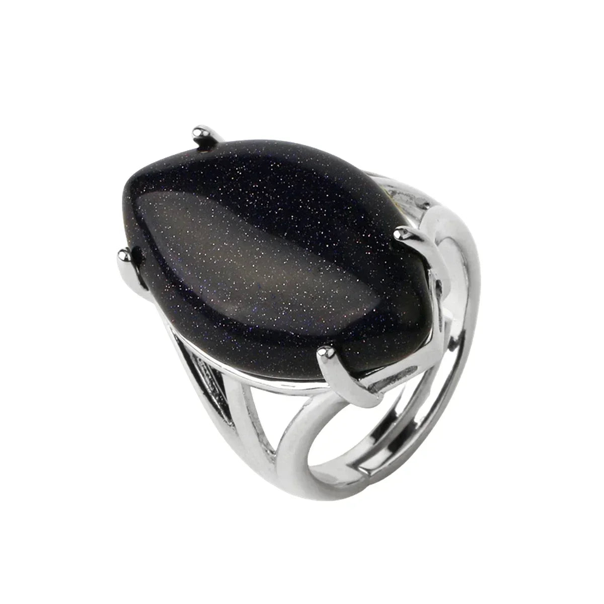 Oval Natural Stone Amethyst Ring for Boys Jewellery Women Gift Retro Boho Gothic Anillos Steampunk Style At Halloween party