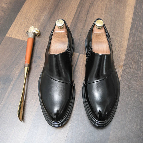 Fashion Men’s Dress Shoes High Quality Social Shoes Male Business Formal Shoes Men Loafers Leather Wedding Shoes For Man Classic