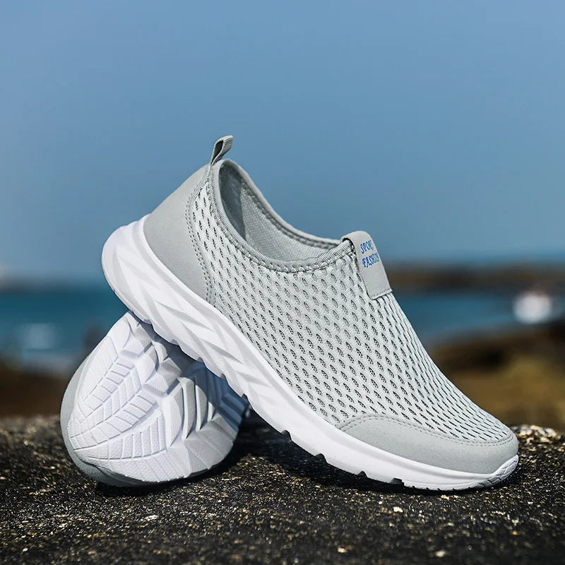 Summer Soft Loafers Lazy Shoes Lightweight Mesh Couple Outdoor Sports Shoes