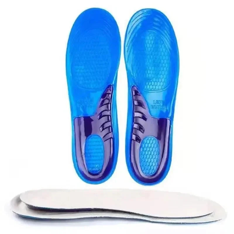 NEW 1 Pair Man Women Orthotic Arch Support Massage Insole Unisex Silicone Anti Slip Gel Soft Sport Shoe Pad Shock Absorption