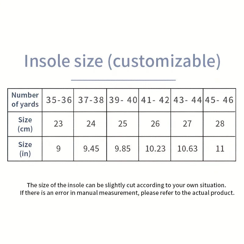 1 Pair EVA Insoles for Shoes Sole Shock Absorption Deodorant Breathable Cushion Running Insoles for Feet Man Women