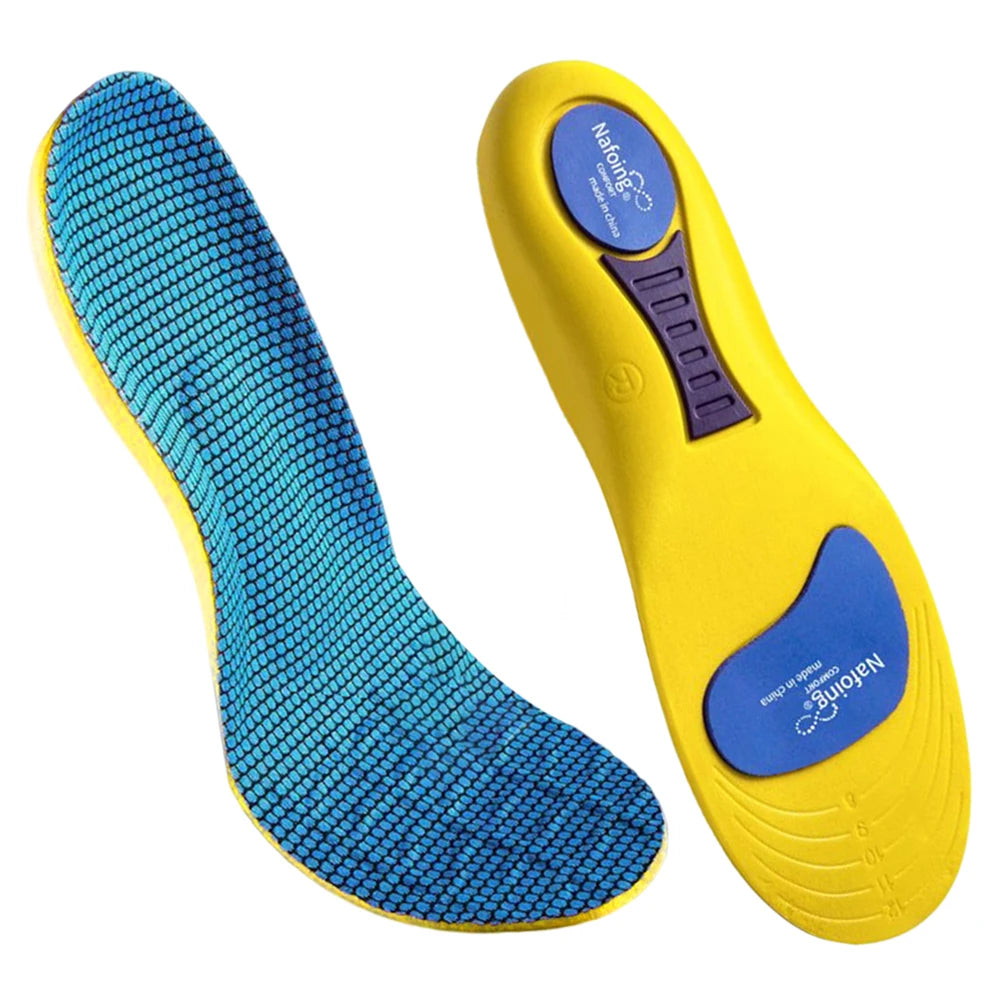 1 Pair Norelie Insoles Shock Absorption Plantar Fasciitis Orthotic Insole Anti Odor Boot Work Shoe Insole for Runners Athletes