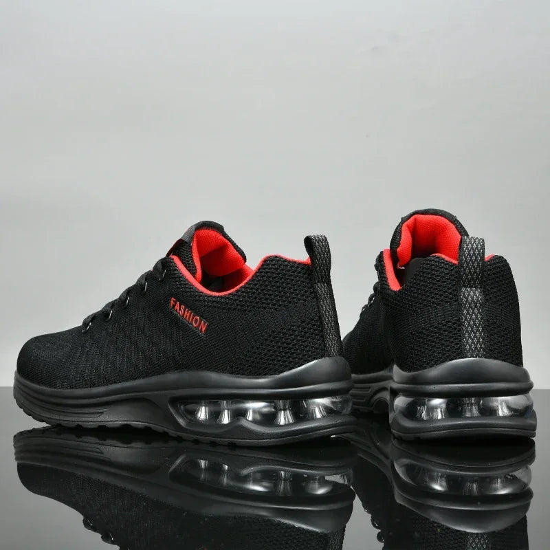 Plus Size 46 47 Mens Sports Shoes New Fashion Summer Black Sneakers Man Cushioning Air Running Shoes Husband Chaussure De Course