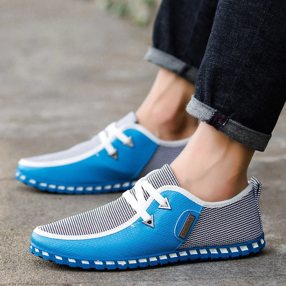 Men Casual Leather Shoes Fashion Comfortable Business Male Shoe Summer Spring Light Plus Size Footwear New Man Sneakers