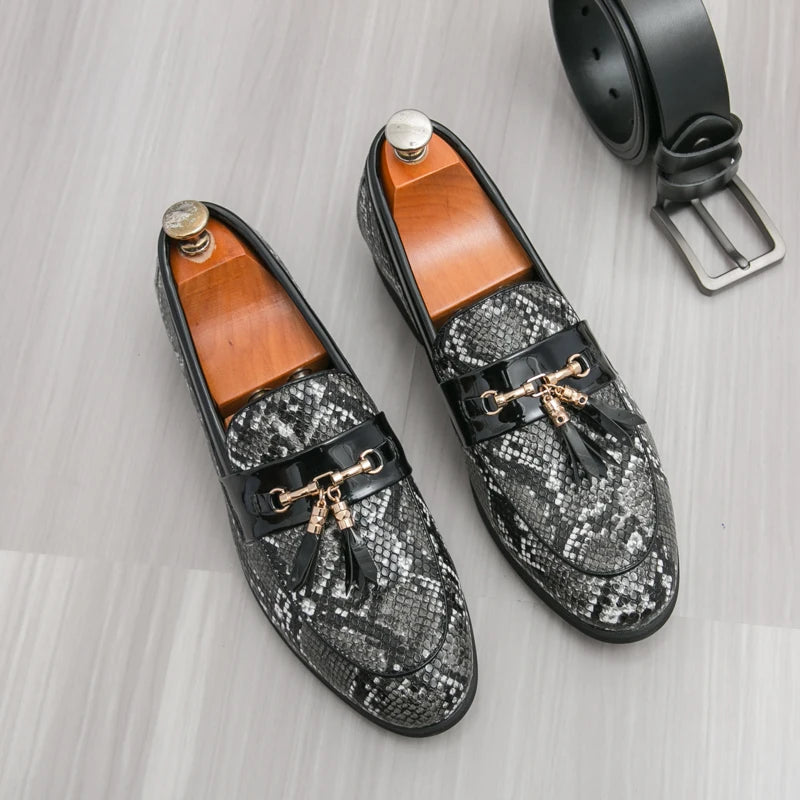High Quality Men's Business Leather Shoes Comfortable Breathable Non Slip Outdoor Walking Flat Shoes Office Work Formal Shoes