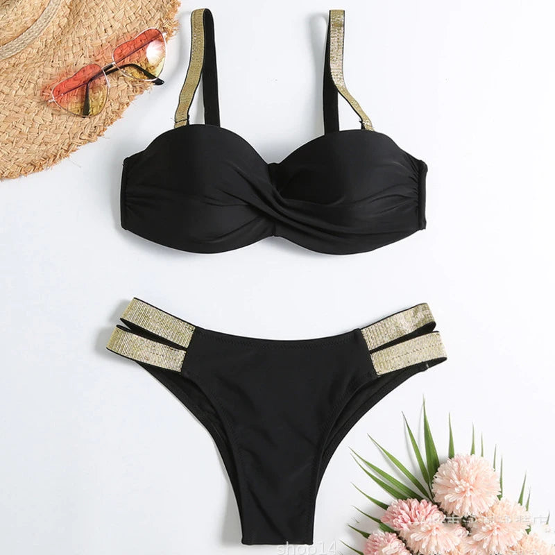 Summer Sexy Bikinis Push Up Swimsuits Women's Swimwear For Female Beach Swim Wear Bathing Suits Brazilian Bikini Set Pool Bather