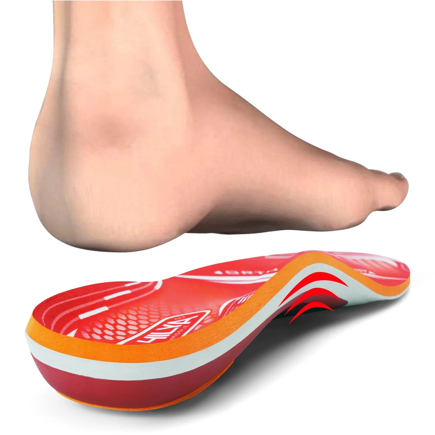 220lbs+ Plantar Fasciitis Orthopedic Sport Insole High Arch Support Men Women Sole, Flat Feet Pain Relief Orthotic Shoe Insert