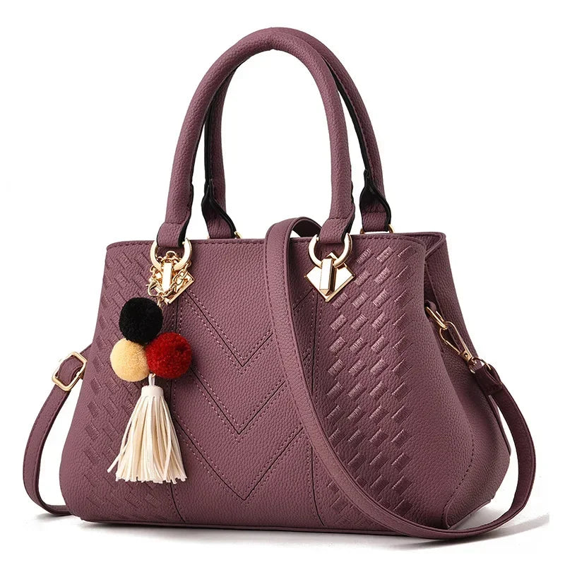New Woman Shoulder Bag Large Capacity Handbag for Women Crossbody Bag PU Portable Bucket Bag Ladies Messenger Bags Tote Bags
